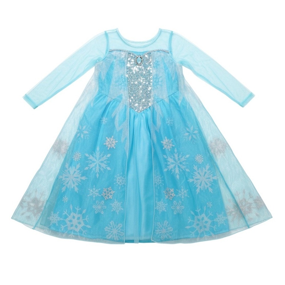 H&M Disney Frozen Elsa Princess Costume Dress Blue Girls 6X/7
